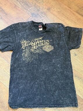 Harley-Davidson Black Mineral-Wash Tee